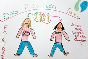Manchmal braucht es nicht mehr als eine einfache Zeichnung, um eine große Idee zu erklären. © Elsa-Brändström-Schule Elmshorn