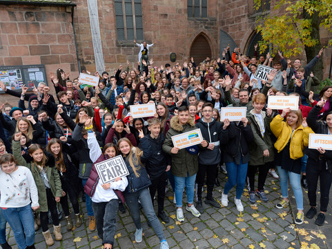 TeilnehmerInnen der SchülerInnenakademie in Nürnberg 2019